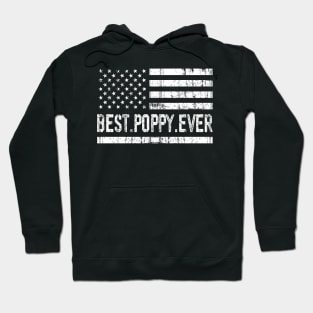 Father's Day Best Poppy Ever with US American Flag Hoodie